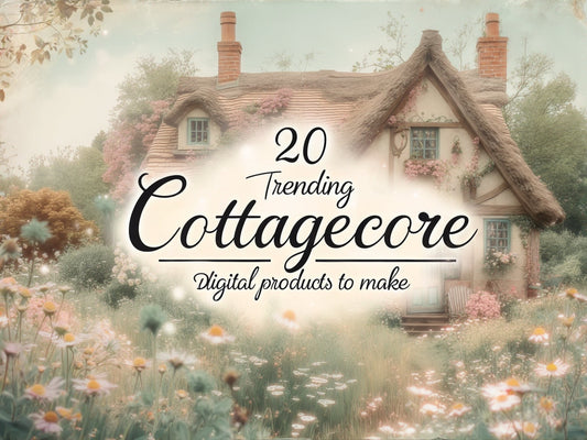 20 trending cottagecore digital products to make