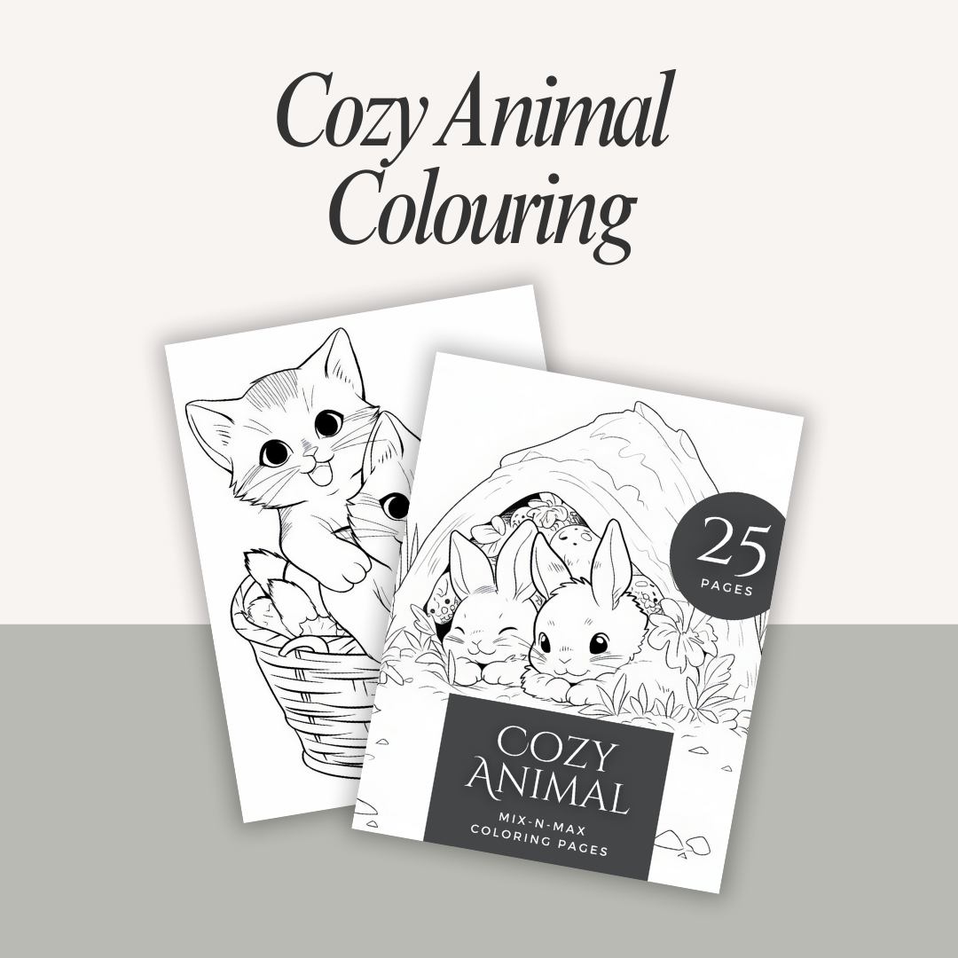 Cozy Animal Coloring Book