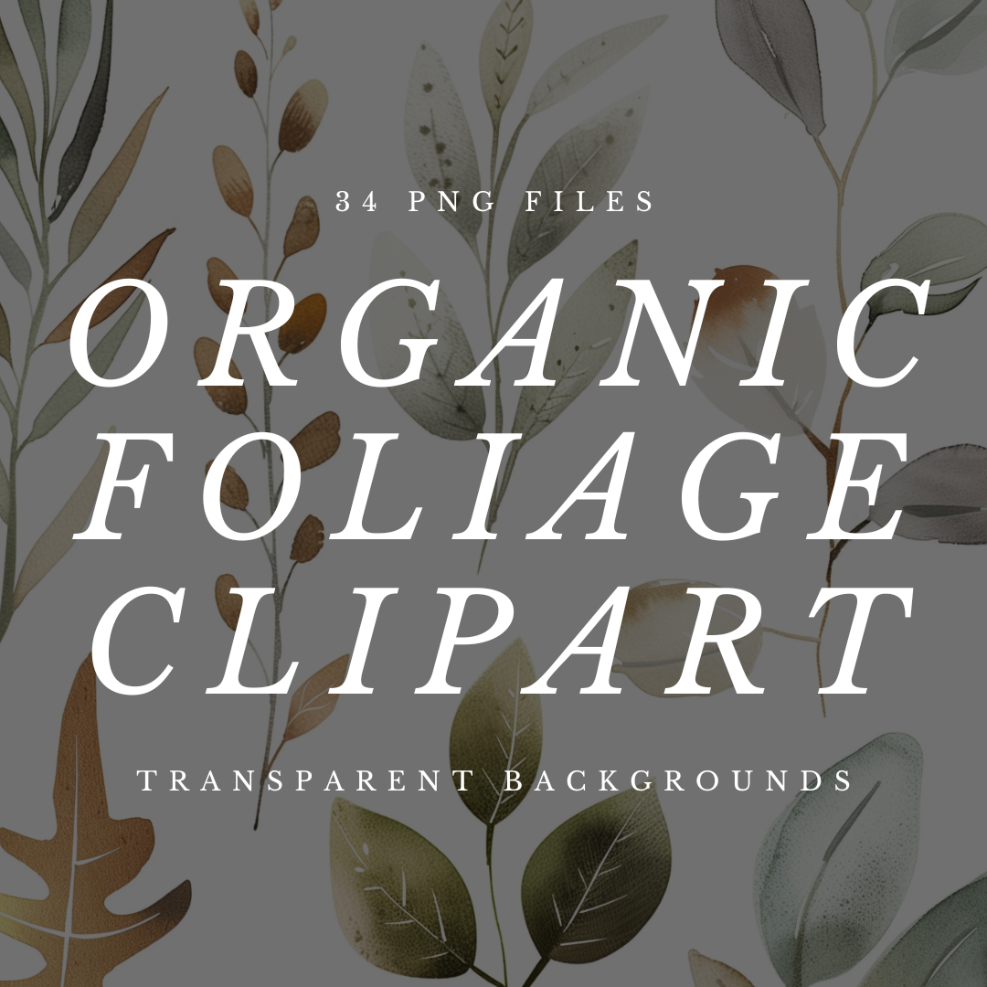 Organic Foliage Clipart - 34 PNG Clipart Images With Transparent Backgrounds