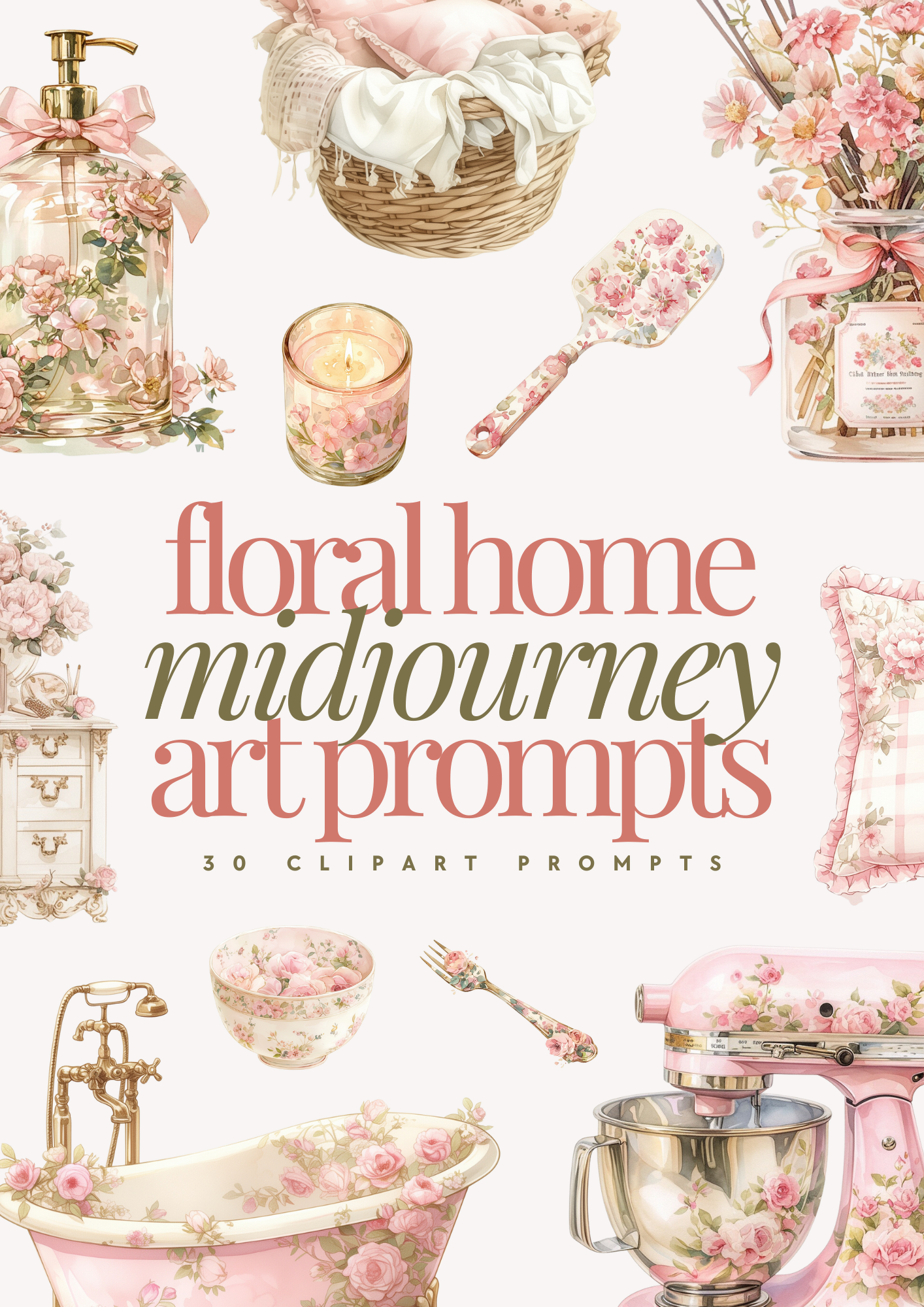 Floral Home Midjourney Clipart Prompts