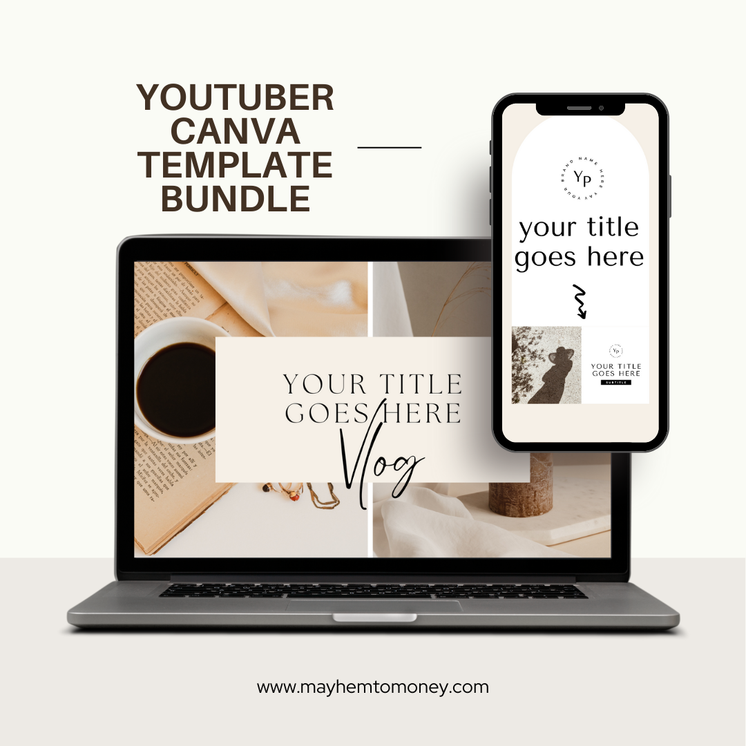 YouTuber Canva Template Bundle