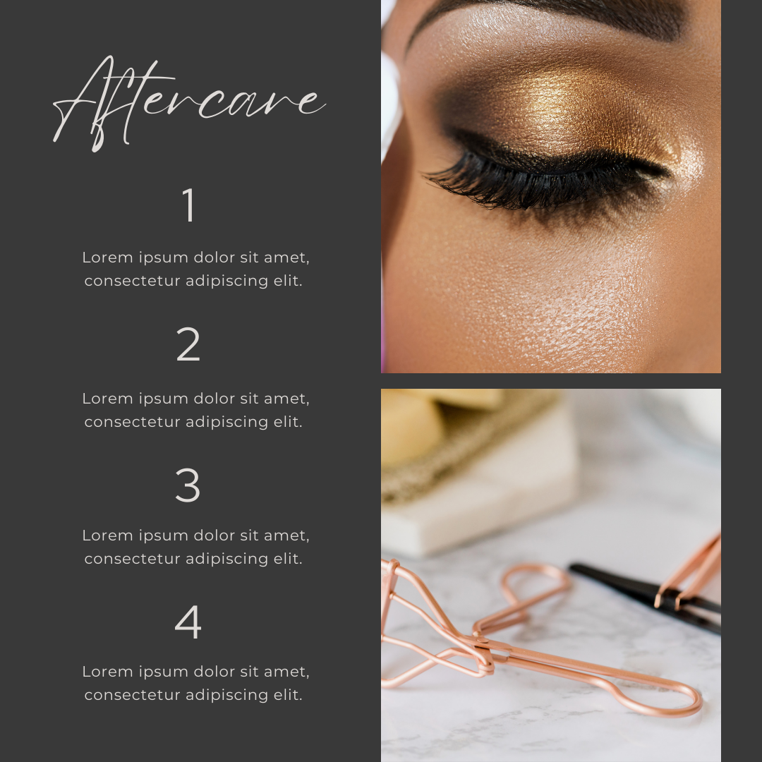 Lash Tech | Lash Social Media | Elegant Editable Canva Templates For Beauty | Beauty Instagram Templates | Lash Extension Post | Lash Quotes