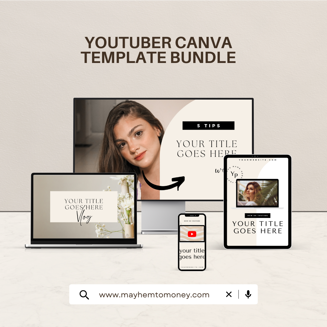 YouTuber Canva Template Bundle