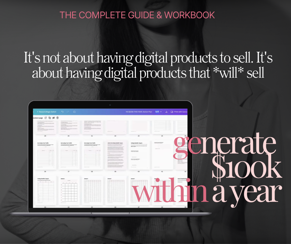 Generate $100k Within A Year Guide and Workbook