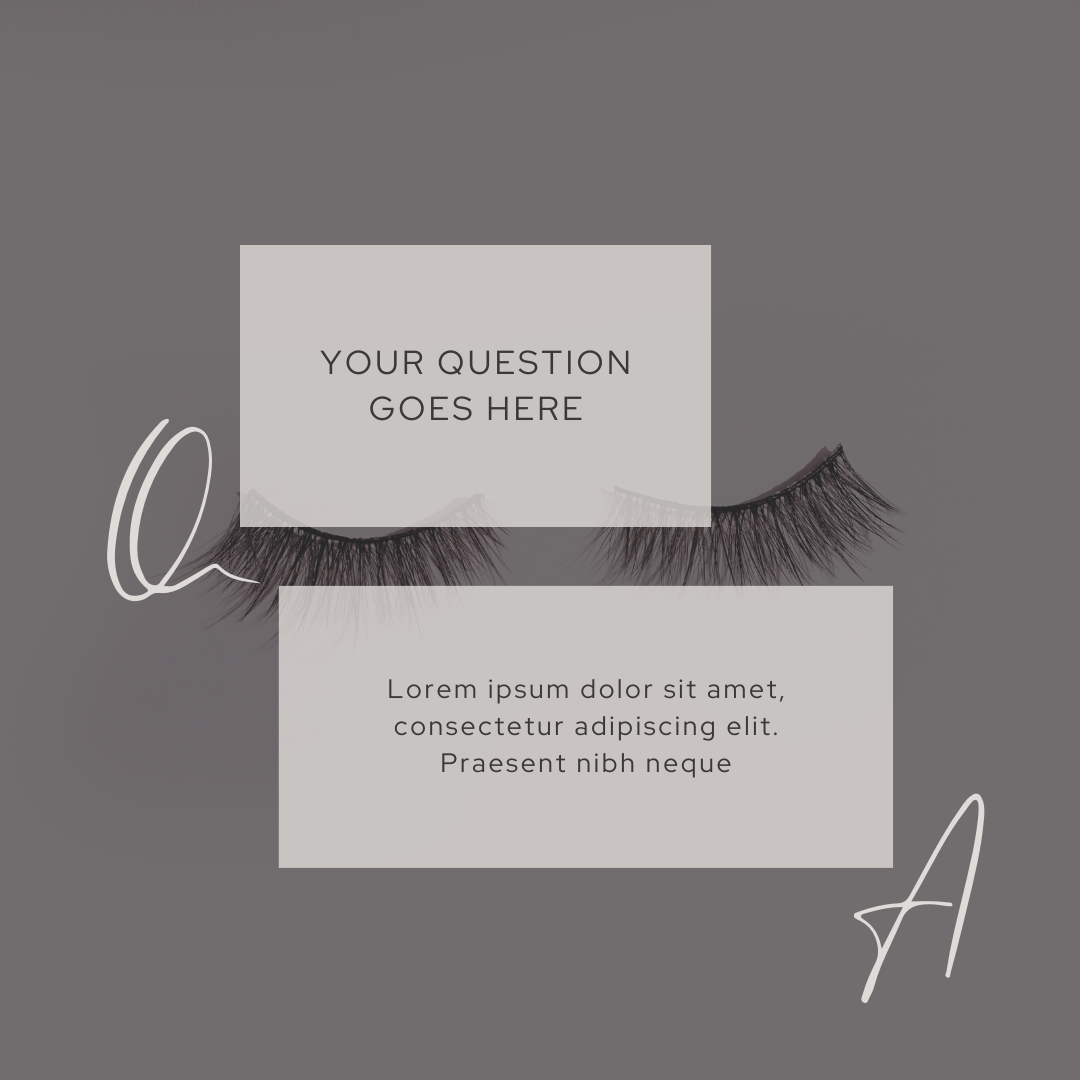 Lash Tech | Lash Social Media | Elegant Editable Canva Templates For Beauty | Beauty Instagram Templates | Lash Extension Post | Lash Quotes