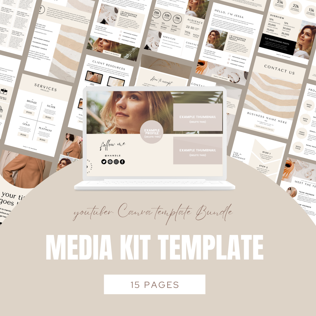 YouTuber Canva Template Bundle