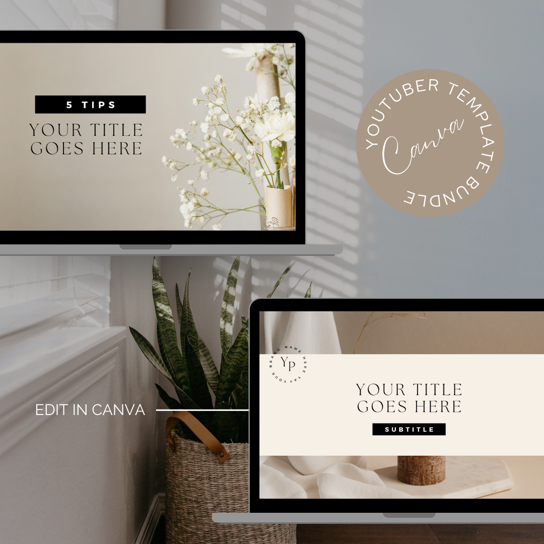 YouTuber Canva Template Bundle